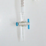 Bürette Glasbürette mit geradem Teflon (PTFE) Hahn,0,1ml Teilung 10ml/25ml/50ml
