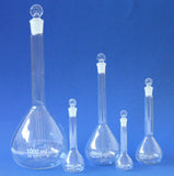 Meßkolben mit Glasstopfen Klarglas Kolbe, Volumen 25, 50, 100, 250 od 1000ml