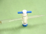 Bürette Glasbürette mit geradem Teflon (PTFE) Hahn,0,1ml Teilung 10ml/25ml/50ml