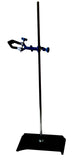 Laborstativ SET (Stativ-Stab-Klemme-Muffe) 71cm Höhe, Platte 23x13cm