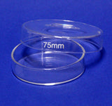 Petrischale aus Glas (Schale + Deckel), Ø60mm, Ø75mm, Ø90mm, Ø120mm oder Ø150mm