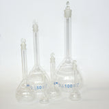 Meßkolben mit Glasstopfen Klarglas Kolbe, Volumen 25, 50, 100, 250 od 1000ml