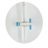 Bürette Glasbürette mit geradem Teflon (PTFE) Hahn,0,1ml Teilung 10ml/25ml/50ml