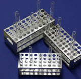 Reagenzglasständer aus Aluminium Reagenzglashalter für Reagenzgläser Ø15-20mm