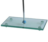 Großer Laborstativ-SET mit Hartglasplatte Höhe 66cm, Platte 30x15cm