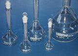Meßkolben mit Glasstopfen Klarglas Kolbe, Volumen 25, 50, 100, 250 od 1000ml