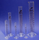 Messzylinder aus Boro 3.3 Glas Größen: 10ml, 25ml, 50ml, 100ml, 250ml oder 500ml