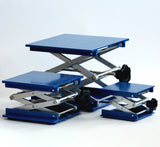 Blau Hebebühne für Labor Laborhebebühne Lab Jack Swiss-boy Laborständer 10x10cm, 15x15cm oder 20x20cm