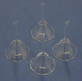 Glastrichter Größe Ø40,  Ø50, Ø60, Ø75, Ø100, Ø120mm, einzeln oder im Set