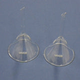Glastrichter Größe Ø40,  Ø50, Ø60, Ø75, Ø100, Ø120mm, einzeln oder im Set