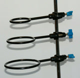 3-er Set Stativringe mit Muffe (Ø50 - Ø70mm - Ø90mm) Stativring für Labor