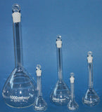 Meßkolben mit Glasstopfen Klarglas Kolbe, Volumen 25, 50, 100, 250 od 1000ml
