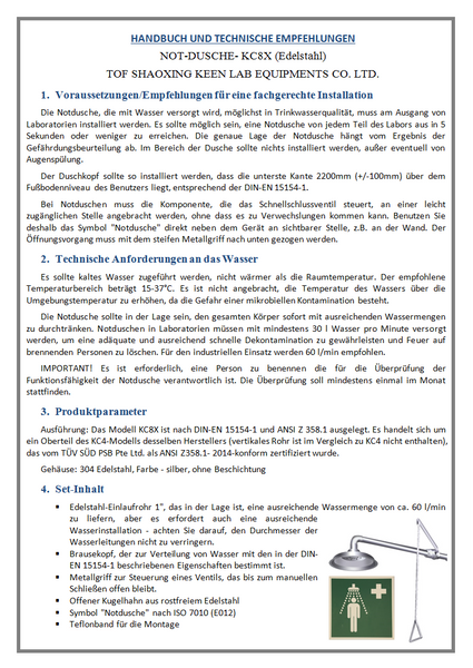 Rettungszeichen: Erste Hilfe, Notruftelefon, Notdusche, Augendusche (N –  Nano4Eco Laborgeräte