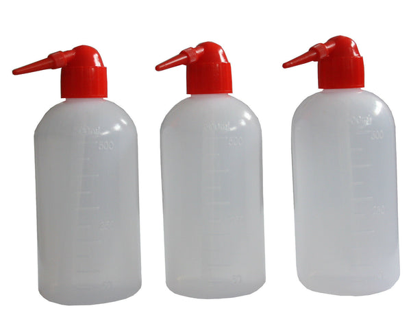 Spritzflasche für destilliertes Wasser mit rotem Verschluss, Kunststof –  Nano4Eco Laborgeräte