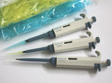 Mikropipette, pipettor mit CE, einkanalig verstellbar 0.5-10, 10-100, 100-1000μl
