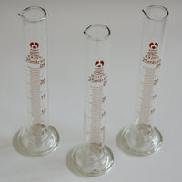 3-er Set Glaszylinder 25ml für Labor