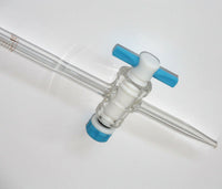 Bürette Glasbürette mit geradem Teflon (PTFE) Hahn,0,1ml Teilung 10ml/25ml/50ml