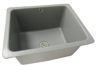 Labor PP Spülbecken 555x455x310mm optional inklusive Siphon und Überlaufgarnitur