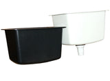 PP Spülbecken schwarz Einzelgröße 430x330x280