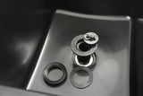 Labor PP Spülbecken 555x455x310mm optional inklusive Siphon und Überlaufgarnitur