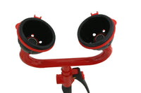 Doppel-Augendusche (eye wash) grün oder rot für Labor und Industrie H380mm