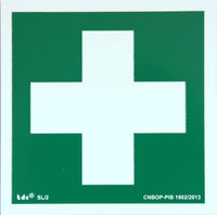 ERSTE HILFE Schild Rettungszeichen Nachtleuchtend DIN EN ISO 7010 10x10/ 15x15cm