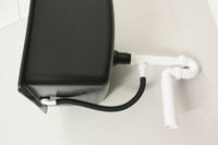 PP Spülbecken schwarz Einzelgröße 430x330x280