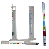 Alkohol-Hydrometer Dreifach- Bier- und Wein-Aräometer  (Bierspindel – Weinspindel)