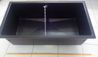 Großes Laborspülbecken 860x 460x 385mm aus PP (Polypropylen) schwarz oder weiß