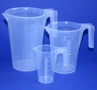 Messbecher aus PP konisch, Volumen 250ml, 1000ml, oder 2000ml