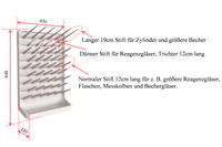 Abtropfgestell für Laborglas/Trocknen Rack/Trockner aus PP, mit 50 Glashalter