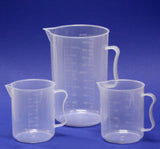 Meßbecher aus PP mit Skala-Ausguss-Henkel, Volumen 500ml, 1000ml oder 2000ml