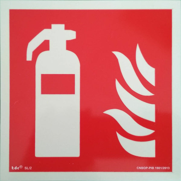 Feuerlöscher Schild Brandschutzzeichen nachleuchtend ISO 7010