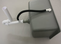 Labor PP Spülbecken 555x455x310mm optional inklusive Siphon und Überlaufgarnitur