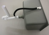 Labor PP Spülbecken 555x455x310mm optional inklusive Siphon und Überlaufgarnitur