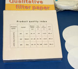 Qualitativ Filterpapier für Labor Ø7cm, Ø9cm, Ø15cm, Poren 15-20µm (100 Stück)