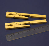 4x Reagenzglasklammer Reagenzglashalter aus Holz für Reagenzgläser Ø12 - 24 mm